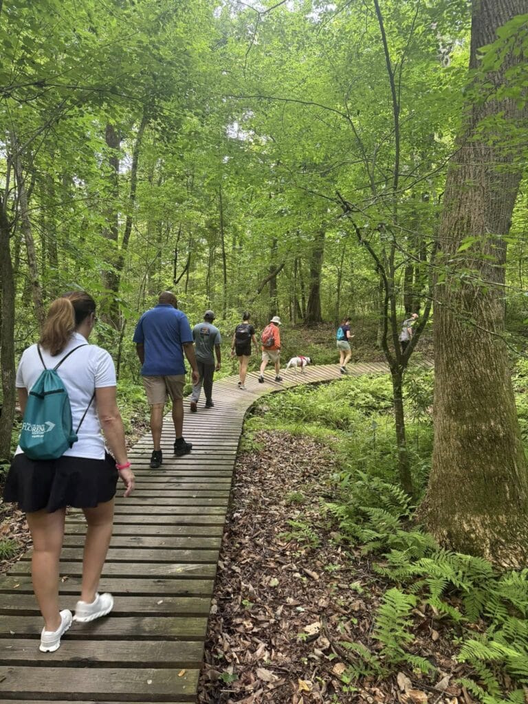 Hikers on the High Hill Creek Trail