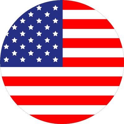 American flag circle